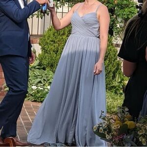 Azazie Leslie Dress in Dusty Blue